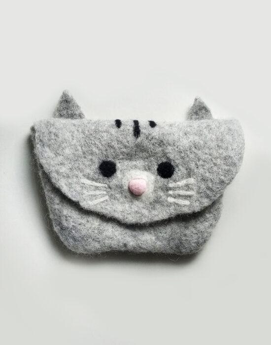 Cat Wallet | Felted Wool